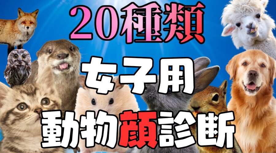 女性向け『動物顔診断』であなたの顔タイプを今すぐチェック！